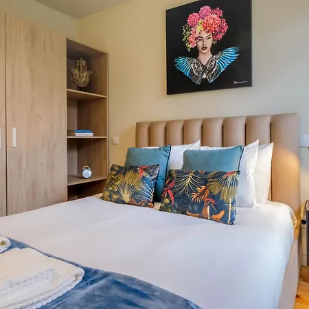 公寓 Luxury Style 7 With Ac Downtown Near Metro 波尔图